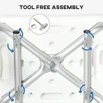 Adjustable Shower Chair for Seniors and Disabled