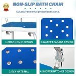 Adjustable Shower Chair for Elderly & Disabled