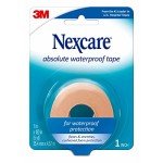 Nexcare Absolute Waterproof Tape, Flexible Foam Medical Tape, Secures Dressing and Keeps Wounds Dry - 1 In x 5 Yds, 1 Roll of Tape