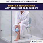 Safety Bath Bench with Backrest - Gray