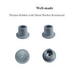 Heavy Duty Rubber Tips for Shower Chairs - 4 Pack