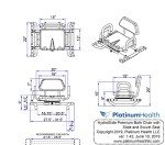 HydroSlide Adjustable Shower Chair for Seniors