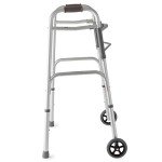 Medline Transfer Bench and Folding Walker Combo