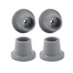 Shower Chair Replacement Feet with Non-Skid Suction