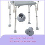 Shower Chair Replacement Feet with Non-Skid Suction