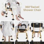 Eosprim Heavy Duty Swivel Shower Chair for Seniors