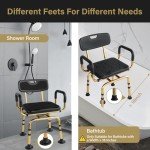 Eosprim Heavy Duty Swivel Shower Chair for Seniors