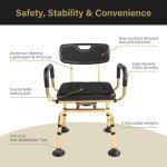 Eosprim Heavy Duty Swivel Shower Chair for Seniors