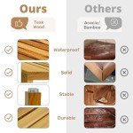 Teak Shower Stool and Corner Bench for Bathrooms