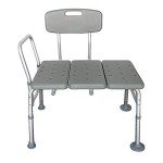 Winado Bath Transfer Bench with Backrest and Armrests