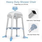 Adjustable Shower Chair for Up to 400 lbs