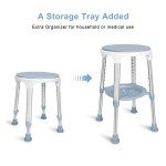 Adjustable Shower Chair for Up to 400 lbs