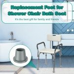 Replacement Feet for Shower Chair - 4 Pack