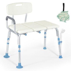 OasisSpace Heavy-Duty Tub Transfer Bench for Seniors
