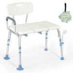 OasisSpace Heavy-Duty Tub Transfer Bench for Seniors