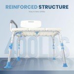 OasisSpace Heavy-Duty Tub Transfer Bench for Seniors