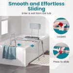 WAYES Adjustable Bath and Shower Transfer Bench