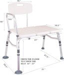 Healthline Adjustable Bath Transfer Bench for Seniors