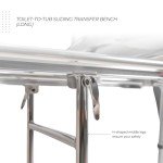 EagleHealth Long Toilet-to-Tub Sliding Bench