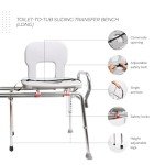 EagleHealth Long Toilet-to-Tub Sliding Bench