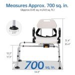 Revolving Shower Chair with Transfer Bench