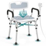 Adjustable Shower Chair for Seniors and Disabled
