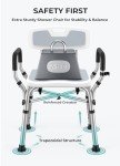 Adjustable Shower Chair for Seniors and Disabled
