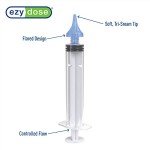 EZY DOSE Ear Wax Removal Syringe Tri-Stream Tip, Prevents Ear Infections, Safe and Effective, Easy to Use, Perfect for Kids and Adults, 20mL Capacity Clear, BPA Free