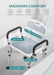 Adjustable Shower Chair for Seniors and Disabled