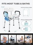 Adjustable Shower Chair for Seniors and Disabled