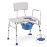 GreenChief Heavy-Duty Commode Chair with Arms