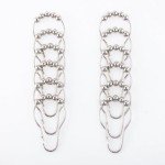 White Split Shower Curtain for Bath Transfer Benches