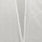 White Split Shower Curtain for Bath Transfer Benches