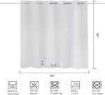 Bathtub Transfer Bench Curtain, 180 cm, White