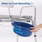 GreenChief Heavy-Duty Commode Chair with Arms