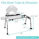 Vive Adjustable Shower Stool & Transfer Bench