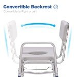 GreenChief Heavy-Duty Commode Chair with Arms