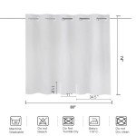 YISURE Split Shower Curtain for Bath Transfers