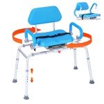 360° Swivel Sliding Shower Chair and Transfer Bench