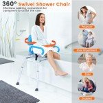 360° Swivel Sliding Shower Chair and Transfer Bench