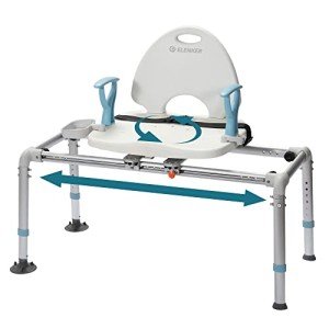 ELENKER Heavy Duty Shower Chair with Swivel Seat