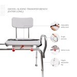 Eagle Health Extra Long Sliding Transfer Bench