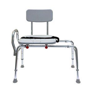 Adjustable Transfer Bench with Non-Slip Seat
