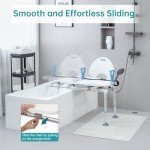 ELENKER Heavy Duty Shower Chair with Swivel Seat