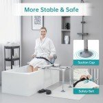 ELENKER Heavy Duty Shower Chair with Swivel Seat