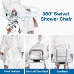 Eosprim 360° Swivel Shower Chair for Seniors