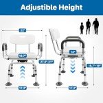 Eosprim 360° Swivel Shower Chair for Seniors