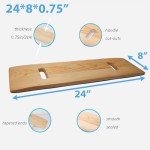 Wooden Transfer Board with Handles for Mobility