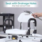 Elenker Adjustable Shower Chair with Backrest