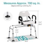 Elenker Adjustable Shower Chair with Backrest